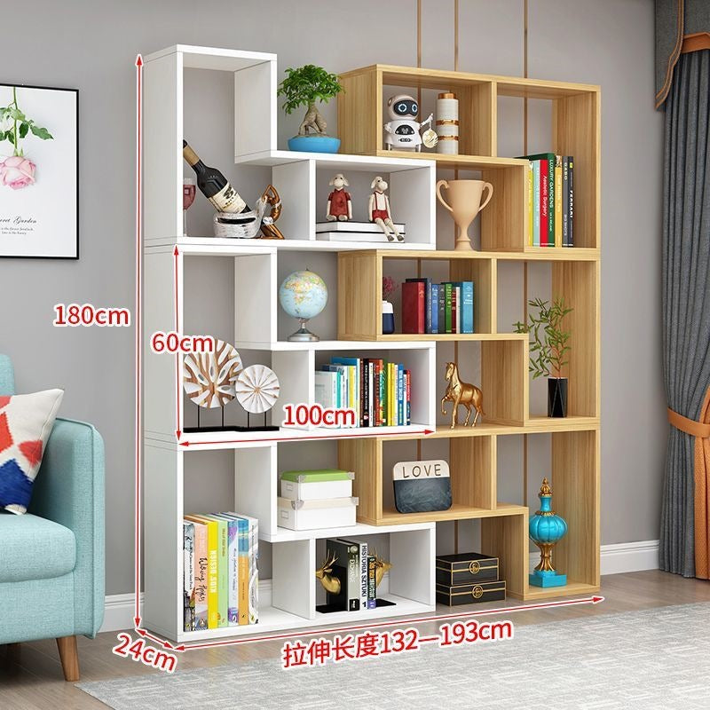 Free shipping casual combination bookshelf bookcase creative corner bedroom floor-standing simple storage rack partition display rack entrance