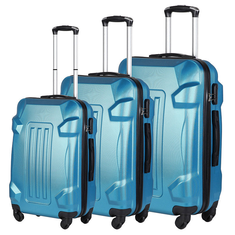 Cross-border 2025 new abs material trolley case, dustproof and strong travel boarding case, thickened universal wheel password box