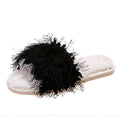 New one-strap plush slippers - amazon cross-border cotton slippers - candy colors - autumn/winter korean style casual fuzzy slippers for women