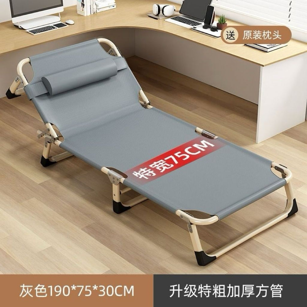 Lunch break foldable bed office single lunch break lounge chair adult for home foldable outdoor portable hospital camp bed