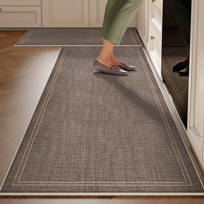 Kitchen floor mat non-slip oil-proof waterproof wipeable no-wash stain-resistant  new special carpet no-wash foot mat