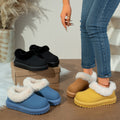summer new arrival: plus-size women's casual comfort fleece-lined slippers - stylish outerwear wholesale