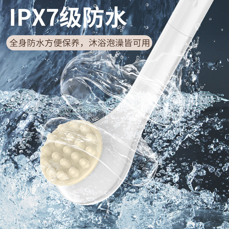 Wireless electric back scrubber - waterproof bath brush, multi-functional lazy back massager, wall-mounted shower brush for home use