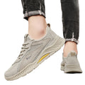 Men's winter breathable mesh lightweight hollow-out running casual sports shoes for work, business, and labor protection - trendy footwear