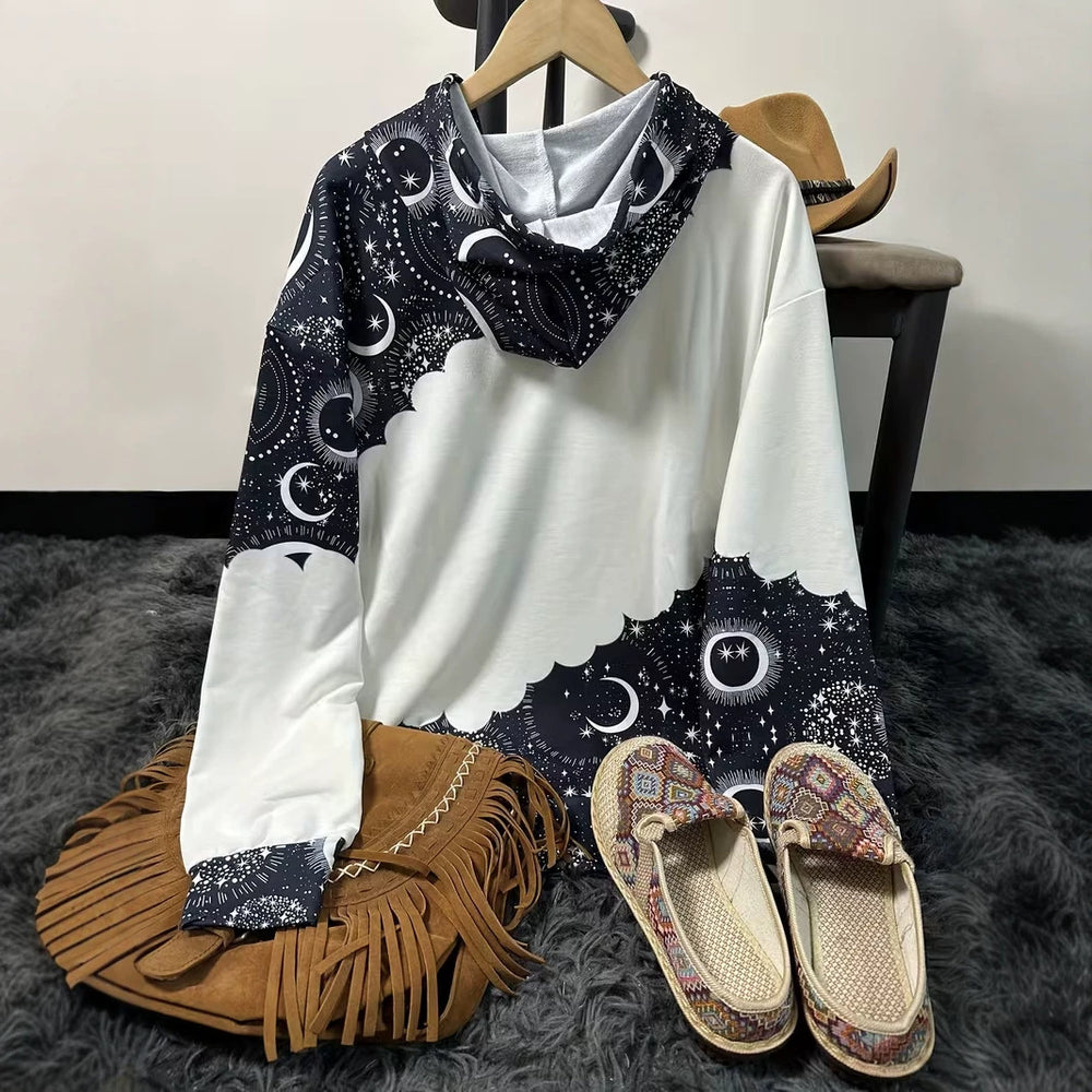 hot-selling women's hoodies, new casual loose long-sleeved hooded sweatshirts, dropshipping available