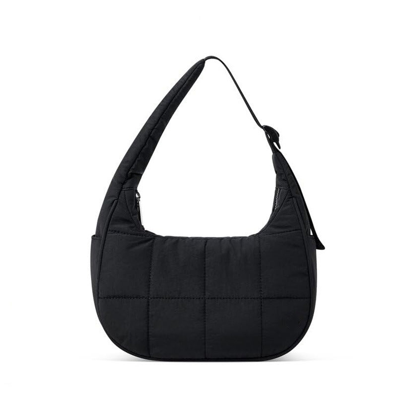 New literary crossbody large capacity multi-color plaid canvas bag women's casual simple shoulder bag source factory