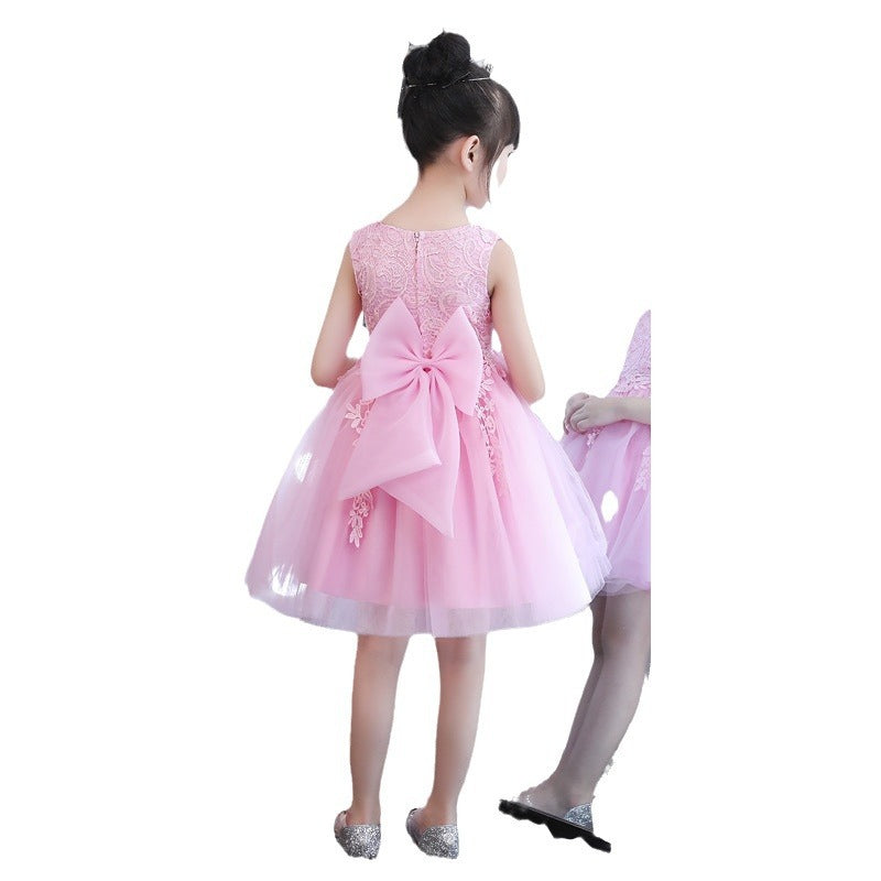 Special offer: summer children's princess dress performance costume - toddler & kids' formal wear, kindergarten stage outfit, girls' dress & vest set