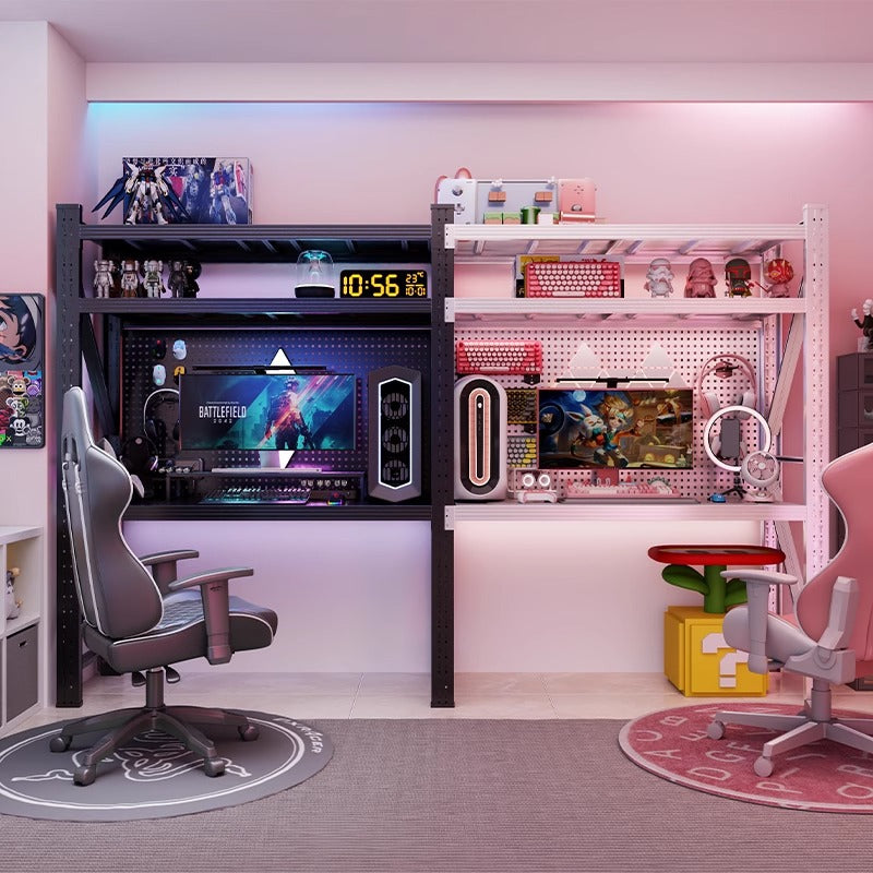 Shelf computer desk self-study desk multi-layer storage rack express rental house living room multi-functional sundries storage rack