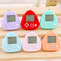tetris game console - mini triangle handheld arcade game toy keychain charm
