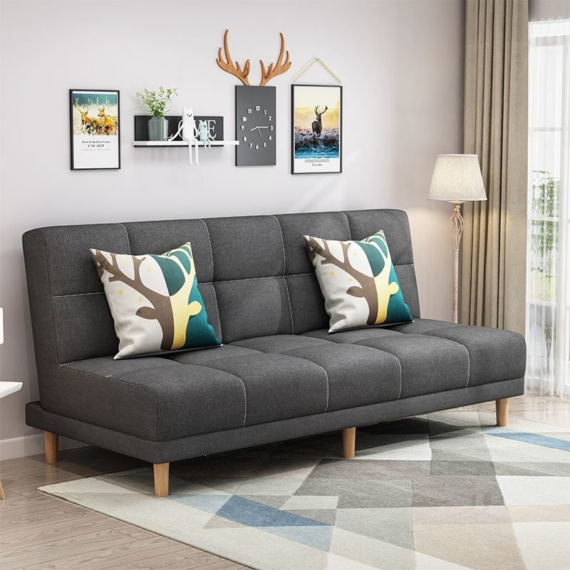 Modern chaise l-shaped sofa bed for small apartments - ready to ship, convertible two-in-one, double folding bed