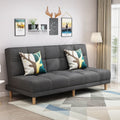 Modern chaise l-shaped sofa bed for small apartments - ready to ship, convertible two-in-one, double folding bed