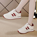 plus size lightweight athletic shoes for women, new spring/autumn soft sole eva sneakers, anti-slip leather casual running shoes