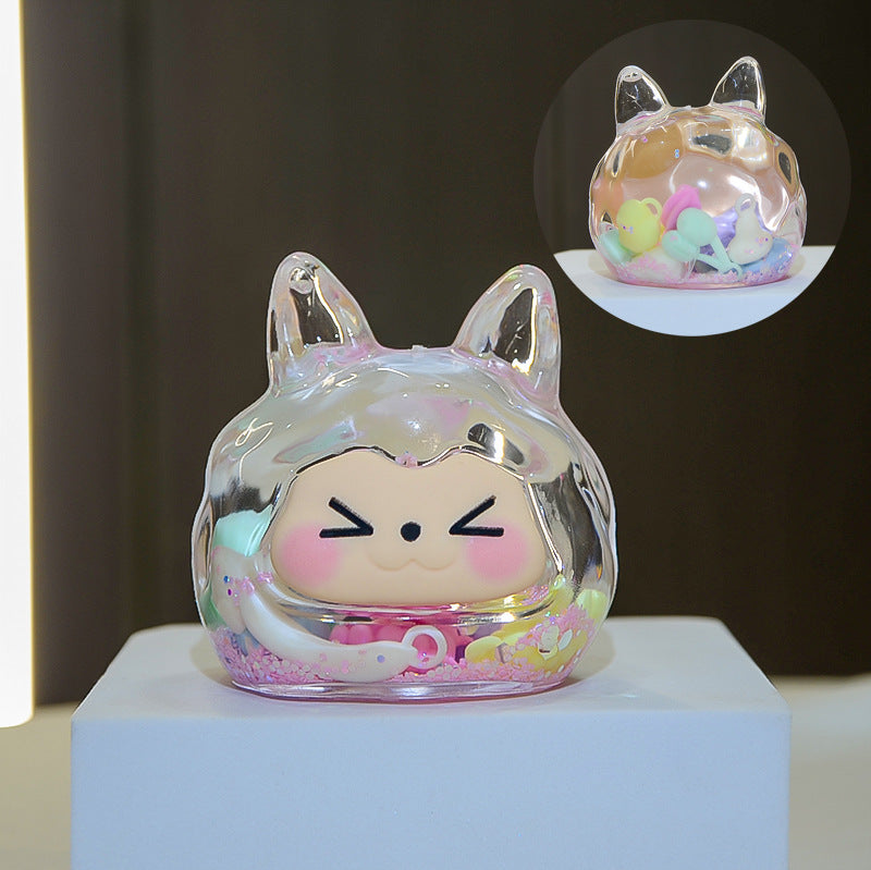 oversized three-dimensional quicksand KIKI shopping mall blind box figure desktop ornament car pendant DIY jewelry accessories