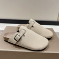 Plus size women's cork bottom slippers cross-border export baotou half slippers birkenstock shoes soft bottom roman shoes 35-46 wholesale