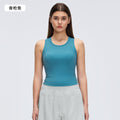 Sleeveless sports vest women's tight slimming look running training yoga clothes free to wear bra fitness clothes topsd26003