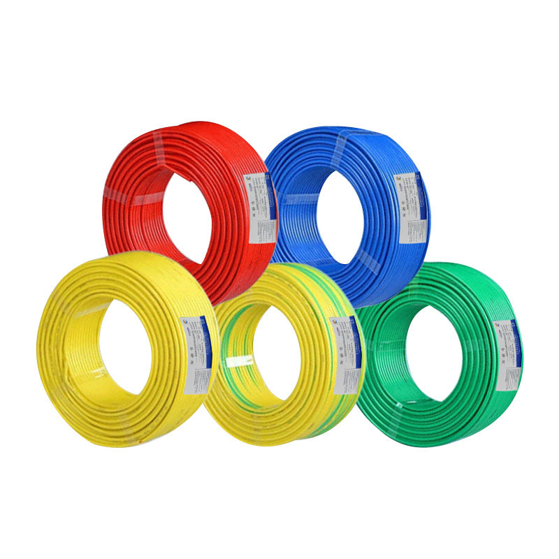 BV single core copper wire 1.5/2 5/4/6 square home improvement lighting socket national standard single strand hard wire manufacturers wholesale