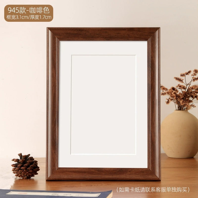 Photo frame empty frame A3a4 desktop table setting calligraphy and painting calligraphy picture frame mounted four 4K open 8 puzzle outer frame wall hanging DIY
