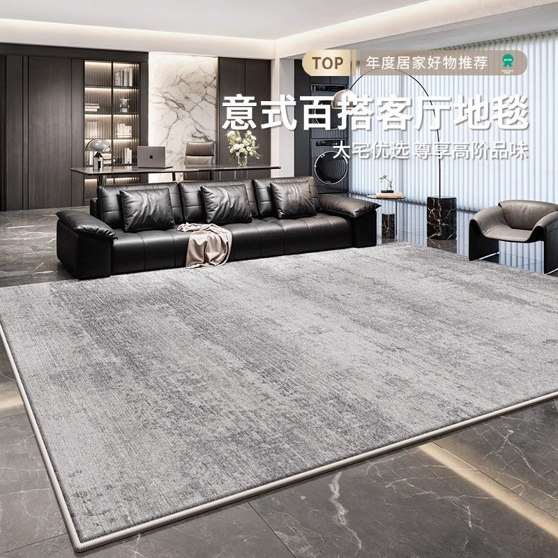 Italian style living room rug - luxury, high-end, modern minimalist home carpet - large area, thickened, waterproof, stain-resistant floor mat