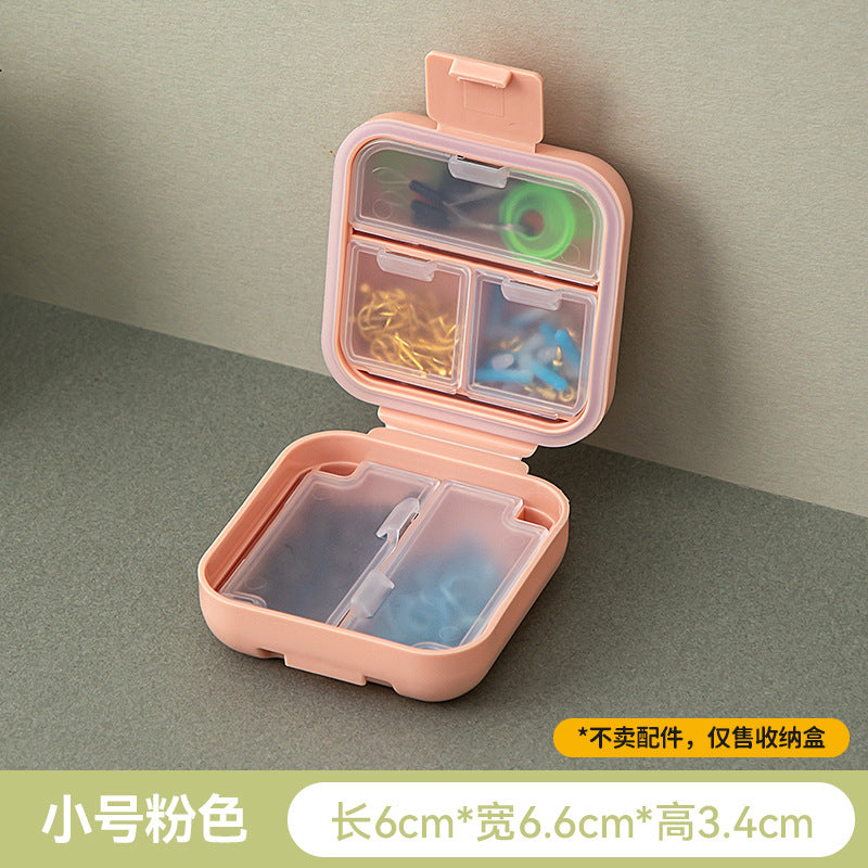 Portable fishing gear storage box Grid accessories storage box Multifunctional sealed waterproof fish hook storage box Fishing supplies