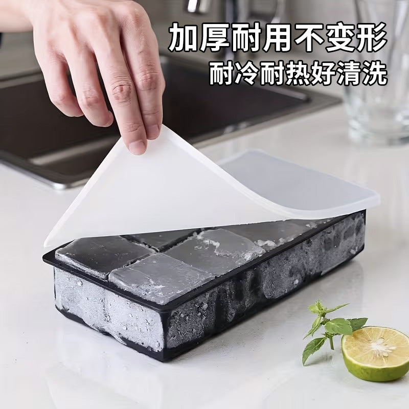 hot-selling ice cube mold, easy to demould, food-grade silicone ice tray, ice-making mold, whiskey large ice cube mold