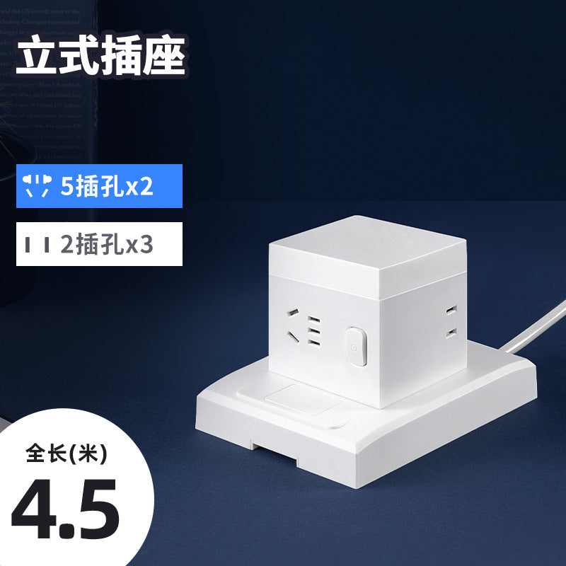 Smart tower power strip with night light, multi-port usb, and long cord – home power strip with multiple outlets