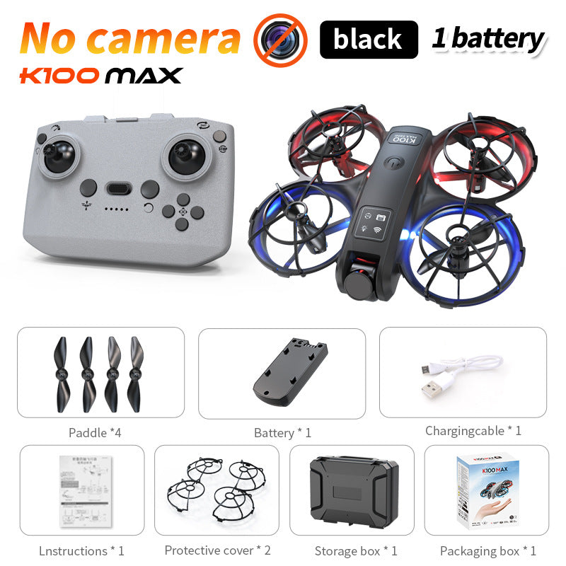 K100mini drone with screen remote control, optical flow hovering, dual lens hd aerial photography, extended flight time remote control aircraft