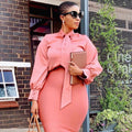 Ready-to-ship   us/eu  autumn new long sleeve solid color tie-up african top us/eu shirt