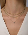 women's exquisite gold necklace stackable layered necklace, fashionable tiered gold necklace 14k gold filled necklace set