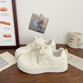 Thick solewhite shoes breathable 2025 autumn new season artistic shoes niche design student sports sneakers