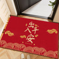 New chinoiserie entrance door floor mat can be cut, entrance door mat, front door mud scraper, dirt-resistant wire loop carpet