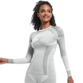 new arrival seamless knittinglong tight high elastic ski suit long sleeves sports running fitness yoga suit tops