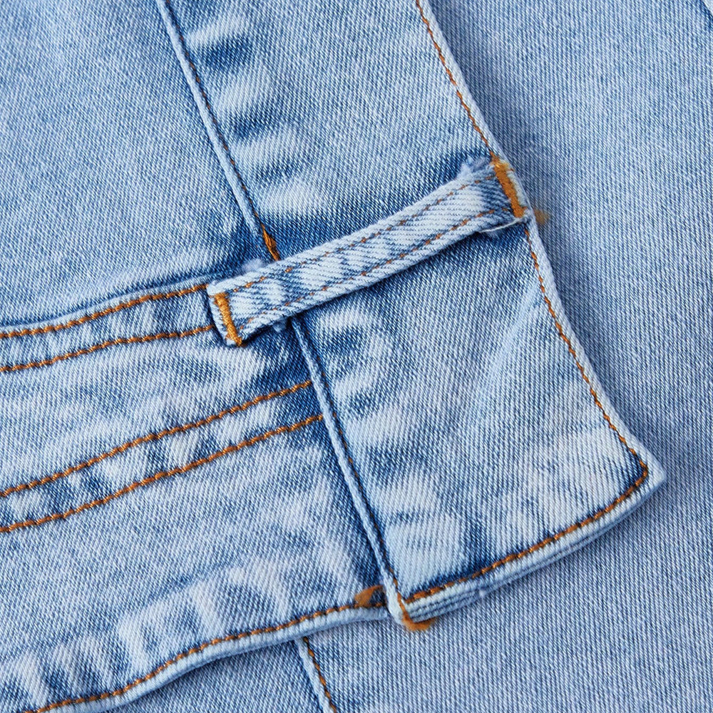 In-stock - 37128#  cross-border fashionable women's denim shorts for casual outings (us & european market)