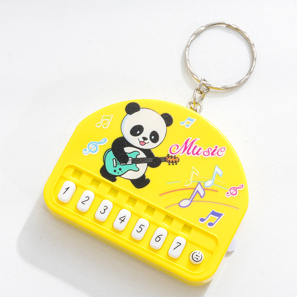Mini pocket piano kids electronic keyboard - playable, light-up, creative, high-value keychain charm toy