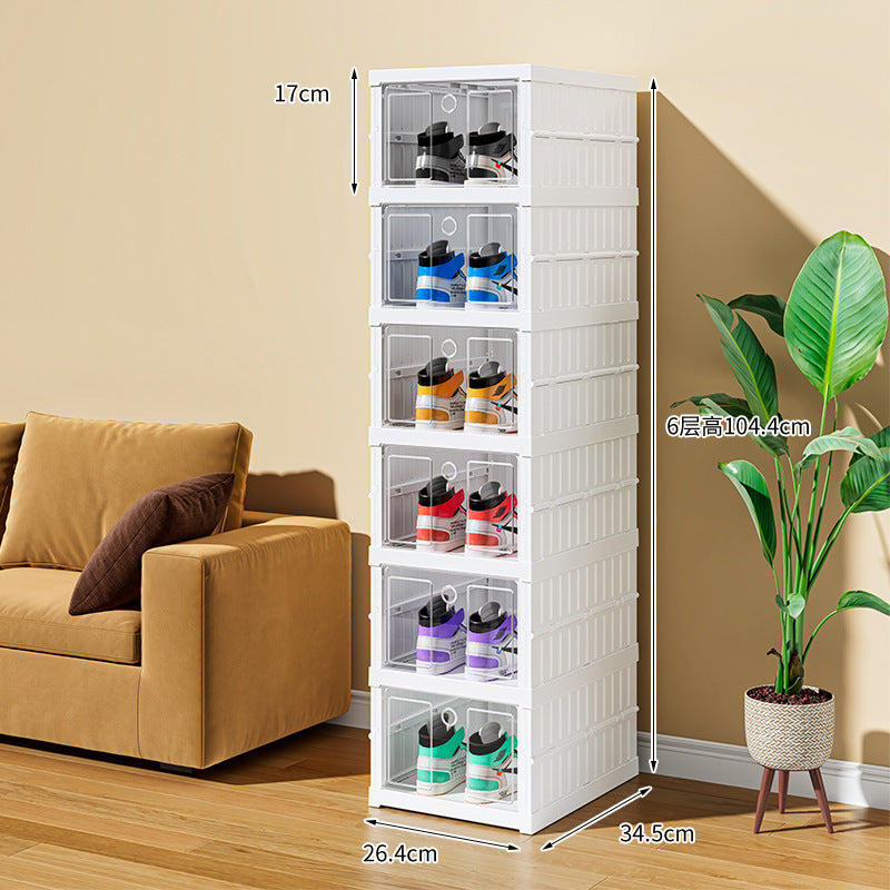 Installation-free integrated shoe cabinet Internet celebrity shoe box Shoe storage Foldable shoe storage cabinet Trunk shoe box