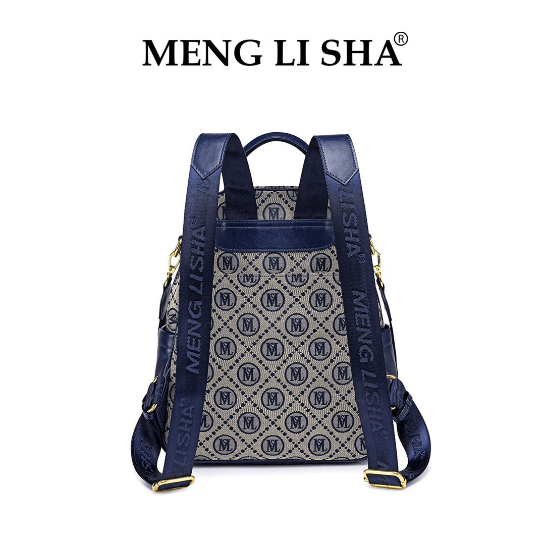 New niche high-end shoulder commuter backpack fashionable and casual large-capacity female personality simple light travel schoolbag