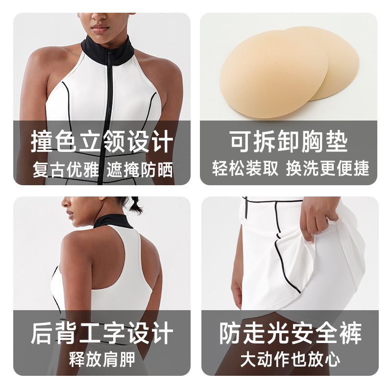 New arrival summer pickleball sports fitness short skirt pants women's tight fashion tapecasual short skirt tennis skirt yoga wear
