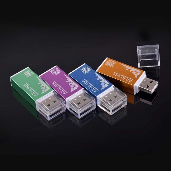 SD/TF/M2/MS card four-in-one multi-function card reader USB2.0 camera memory card high-speed card reader