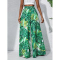 Shipped:  hot-selling european and american cross-border printed casual high-waisted wide-leg pants for independent e-commerce stores