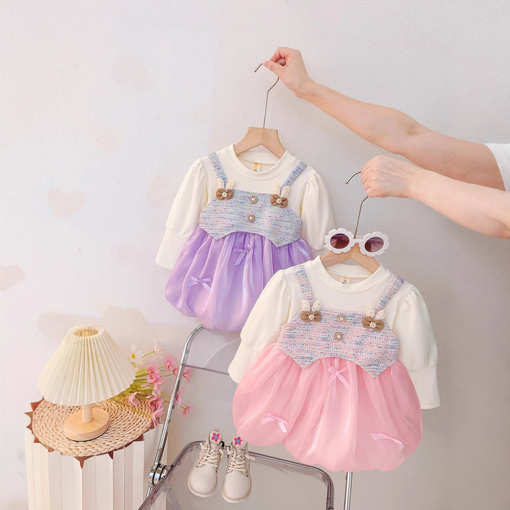 new autumn collection: bestselling long-sleeve dress for girls - stylish children's dress, baby princess gown, tulip skirt