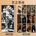 Scratch art paper - diy hand-painted scratch art - creative castle & dazzling night scene - stress relief art scratch paper