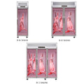 Commercial meat hanging cabinet, large-capacity vertical pig, beef and mutton refrigerated and frozen fresh display cabinet, fresh meat hanging meat cabinet
