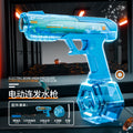 ice mouse electric water gun pulse water gun automatic water absorption grab light kids boys summer water gun toy