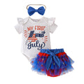 Kids clothing cross-border exclusive for european and american girls new arrival children's short-sleeved khaki + shorts baby children's clothing