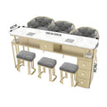 Three-person 2m premium table and chair suit