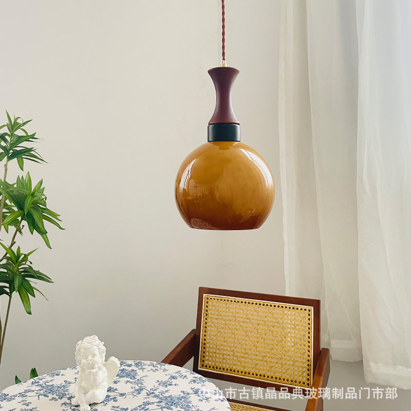 Bauhaus Bedside Chandelier Vintage Italian Space Age Lighting Restaurant Dining Table Bar Single Head Glass Light