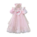 girls' dress - cartoon pony design, stylish birthday gown, super fairy princess dress - clearance sale on discontinued sizes