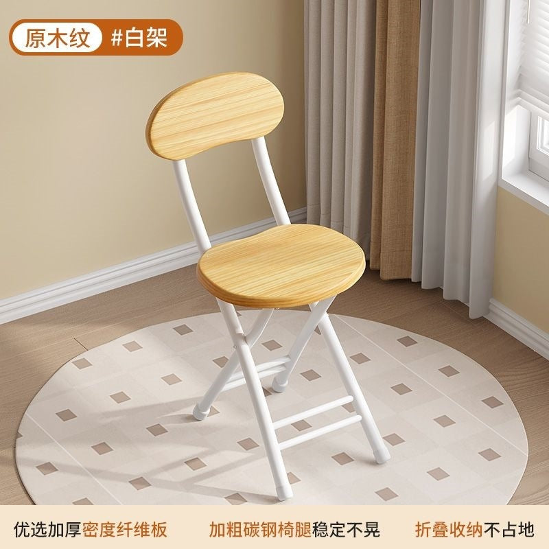 Folding chair popular simple folding stool for home dining chair dormitory outdoor chair white negotiation chair portable training chair