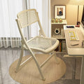 Minimalist folding chair - perfect for dorms, study, home, office, and back support. space-saving design for extended sitting