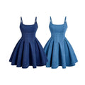 Fashionnew arrivalexport cross-border  women's sweet suspender silm skirt waist denim dress for women