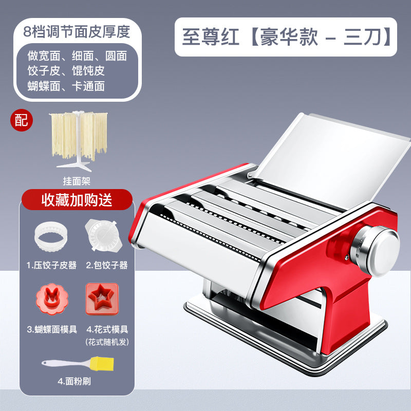Noodle machine for homesmall stainless steel manual noodle machine commercial multifunctional dumpling wrapper machine noodle rolling tool